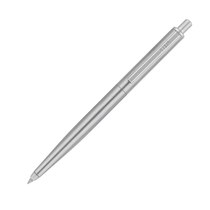 Zebra Химикалка 901, метална, в кутия, 1 mm, сребриста