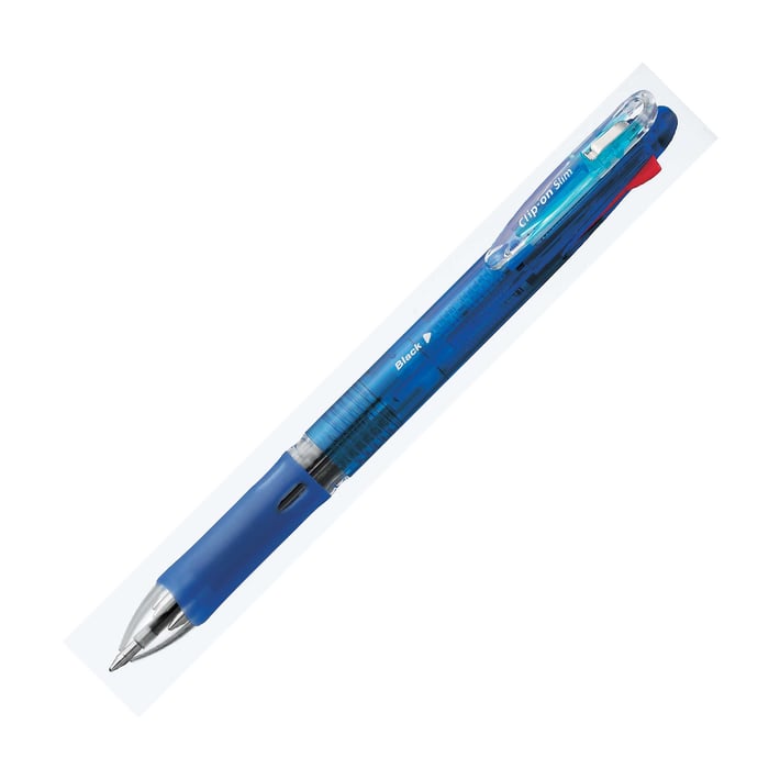 Zebra Химикалка Clip On Sim 4C, 0.7 mm, 4 цвята на писане, синя
