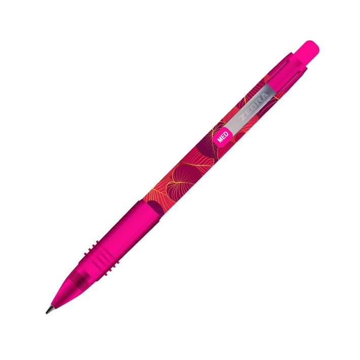 Zebra Химикалка Z-Grip Tropical, 1.0 mm, розова