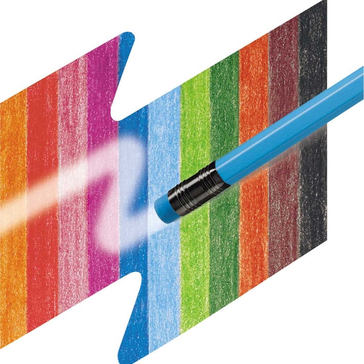 Faber-Castell Цветни моливи, изтриваеми, 12 цвята