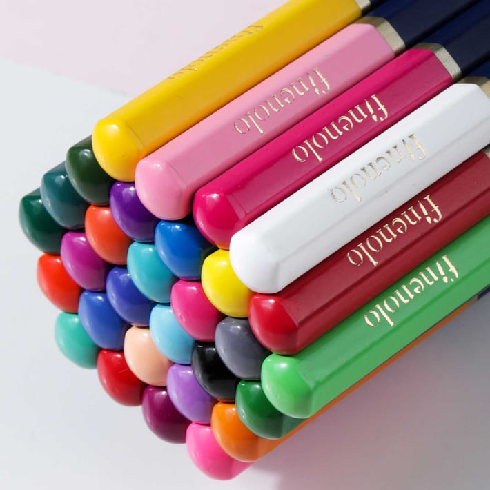 Deli Цветни моливи Finenolo, 36 цвята, в метална кутия