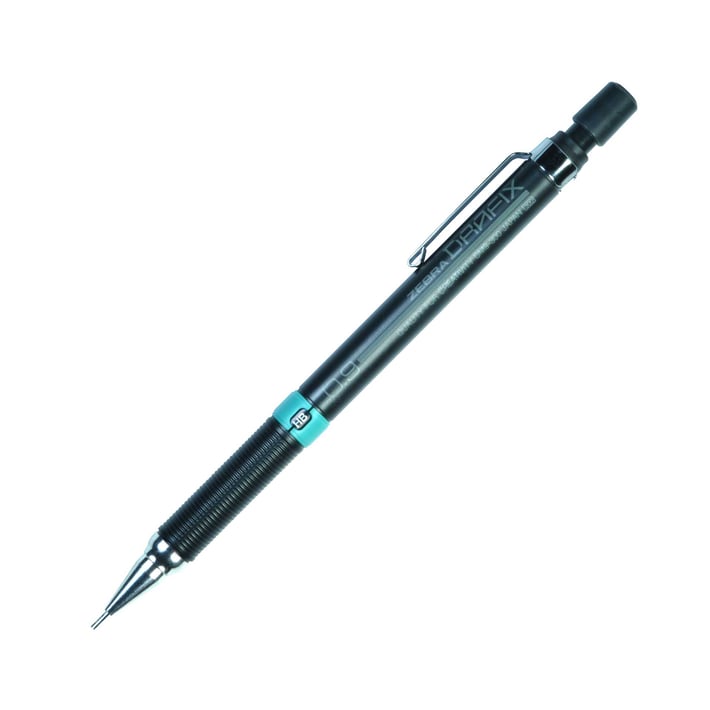 Zebra Автоматичен молив Drafix, 0.9 mm, черен