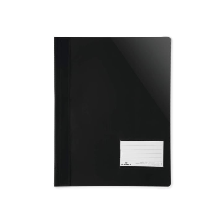 Durable Папка, A4+, PP, с джоб за визитка, черна