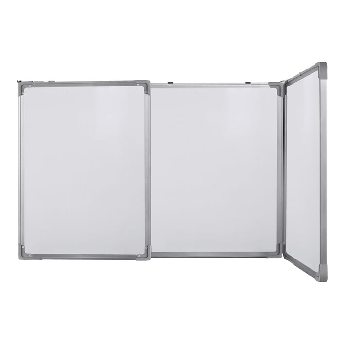 Office 1 Бяла дъска, тройна, 120 x 480 (120 + 240 + 120) cm, магнитна, с алуминиева рамка