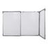 Office 1 Бяла дъска, тройна, 120 x 480 (120 + 240 + 120) cm, магнитна, с алуминиева рамка