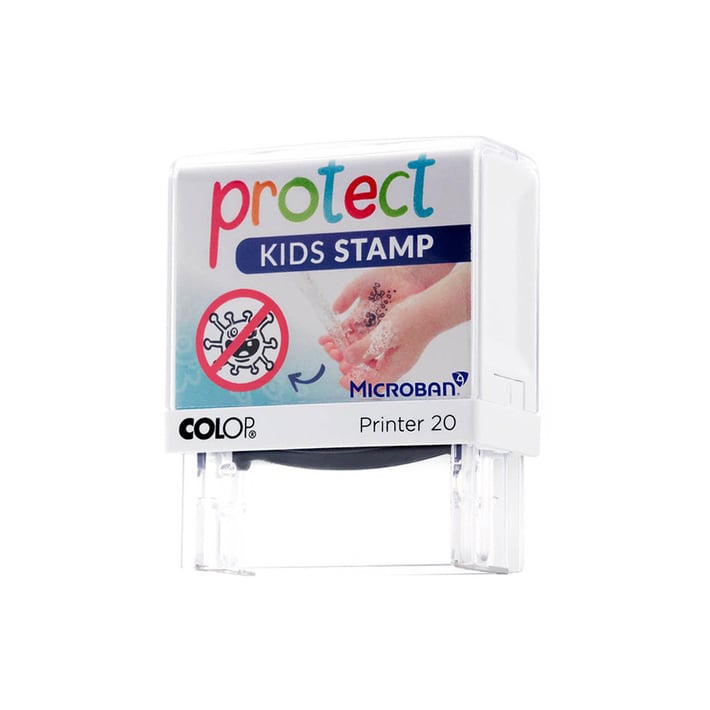 Colop Печат Microban Printer 20 Protect Kids, правоъгълен, черен