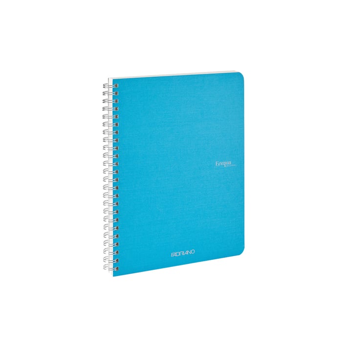 Fabriano Тетрадка Ecoqua, A4, картонена корица, със спирала, 70 листа, синя