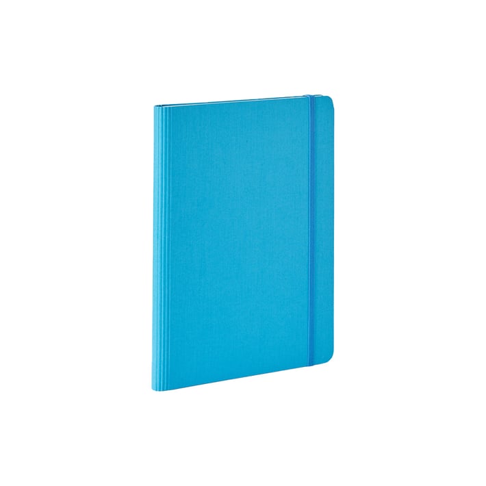 Fabriano Тетрадка Ecoqua+, A5, картонена корица, със скрита спирала, 70 листа, синя