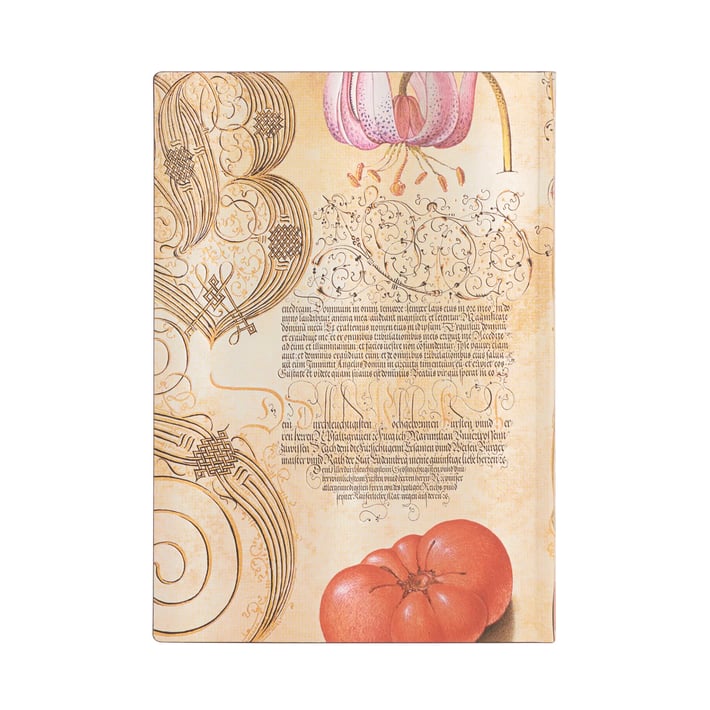 Paperblanks Тефтер Lily&Tomato, Midi, широки редове, мека корица, 88 листа