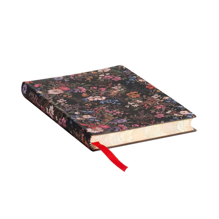 Paperblanks Тефтер Floralia, Mini, широки редове, мека корица, 104 листа