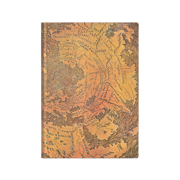 Paperblanks Тефтер Hunt-Lenox Globe, Midi, широки редове, мека корица, 88 листа