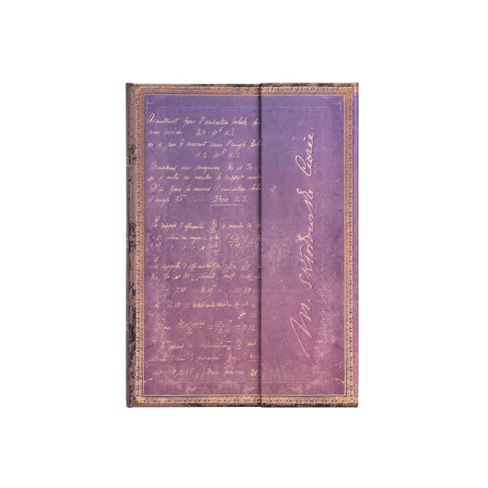 Paperblanks Тефтер Marie Curie, Midi, широки редове, твърда корица, 72 листа