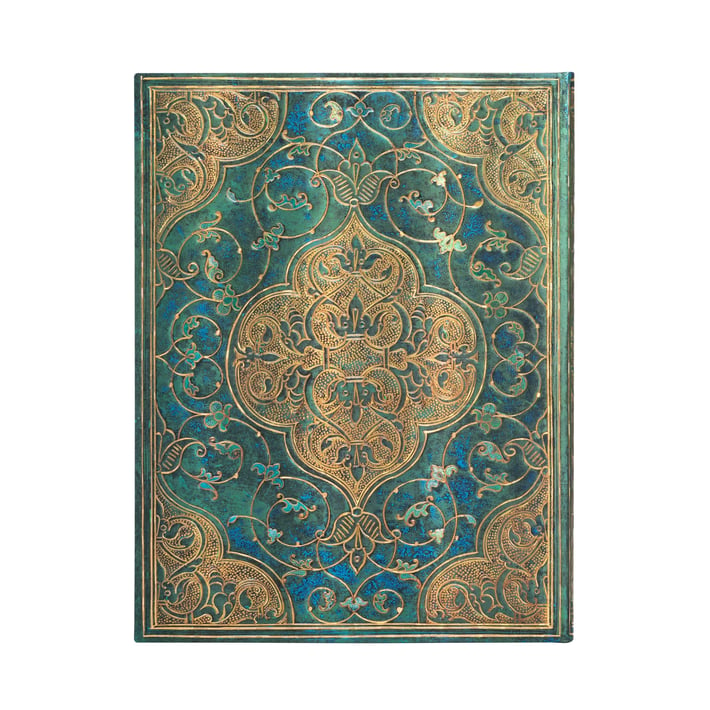 Paperblanks Планер Turquoise Chronicles, Ultra, хоризонтален, твърда корица, 80 листа, за 2024 година