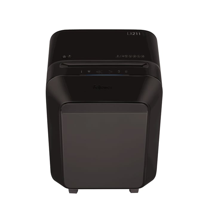 Fellowes Шредер за унищожаване на документи LX211, Micro-Cut, 23 L, черен