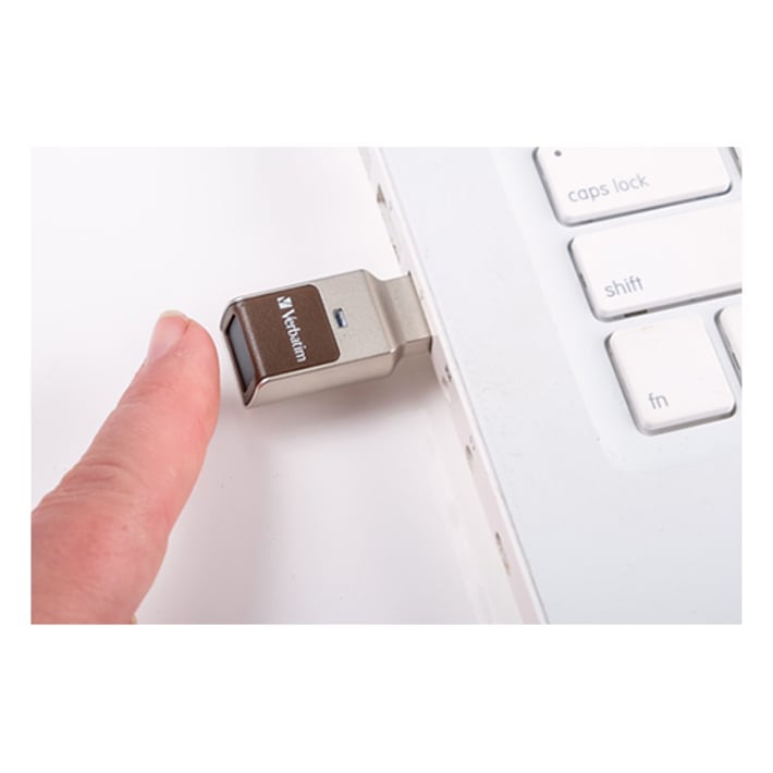 Verbatim USB флаш памет Secure, USB 3.2, 32GB, с пръстов отпечатък