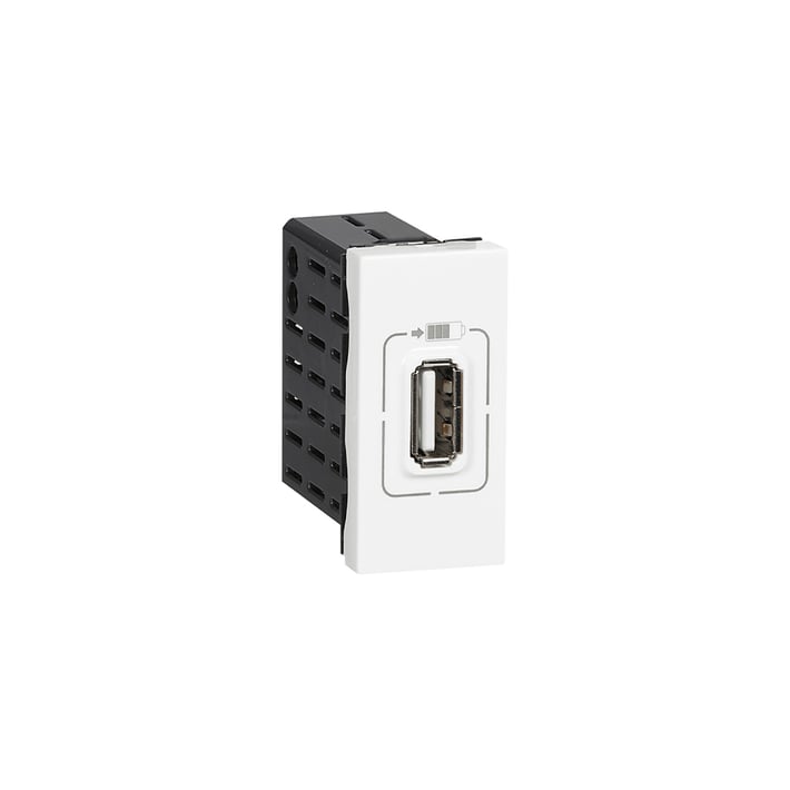 Legrand Розетка Mosaic, USB Type-A, с 1 модул, бяла