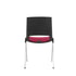 RFG Посетителски стол Sweet Chrome Black, червен, 4 броя в комплект