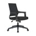 RFG Работен стол Smarty 02 W, черна седалка, сива облегалка, 2 броя в комплект