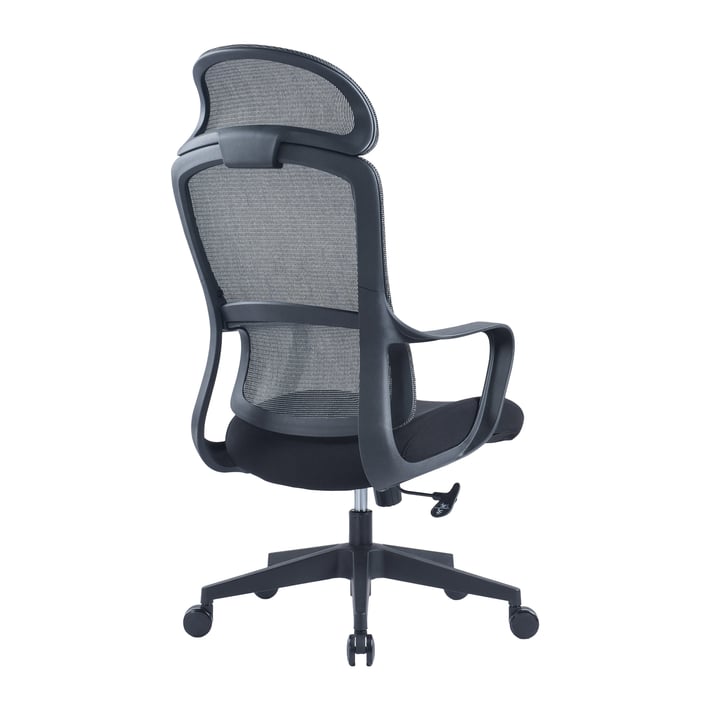 RFG Директорски стол Best HB, дамаска и меш, сива седалка, черна облегалка