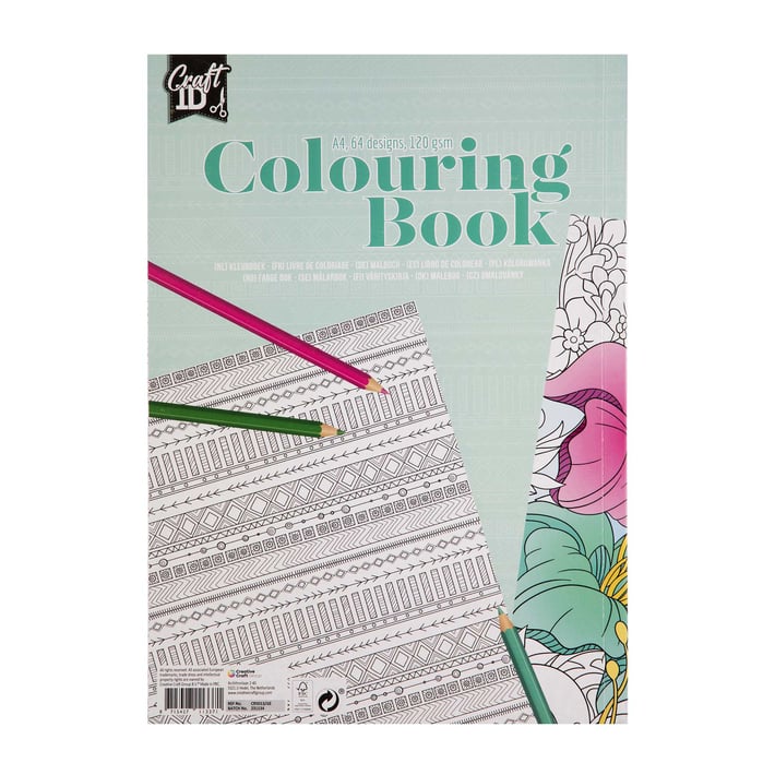 Craft ID Книжка за оцветяване Животни, А4, 32 листа