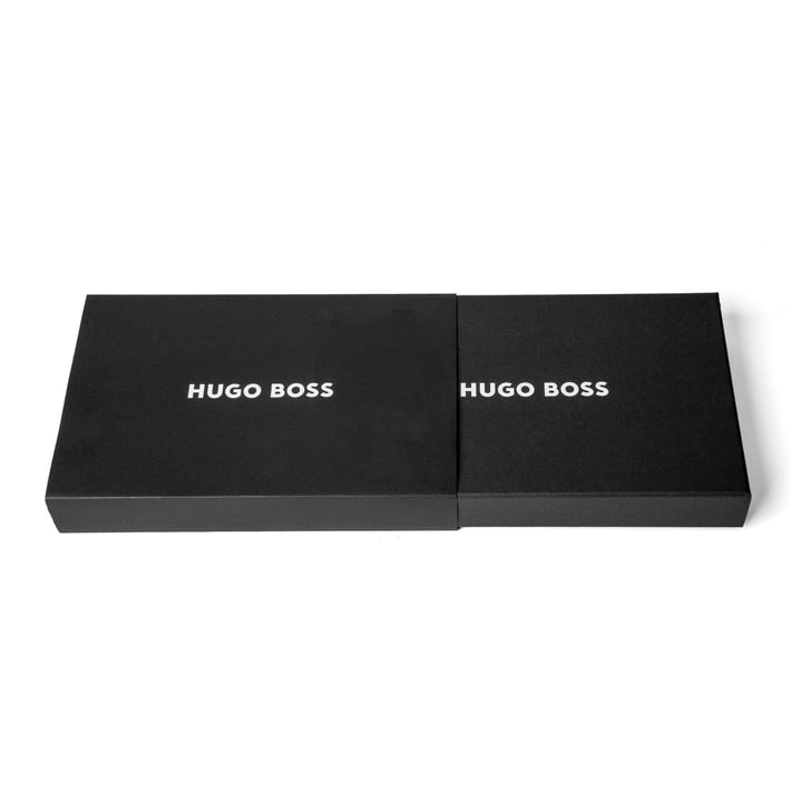 Hugo Boss Папка Monogram, A5, с цип, черна