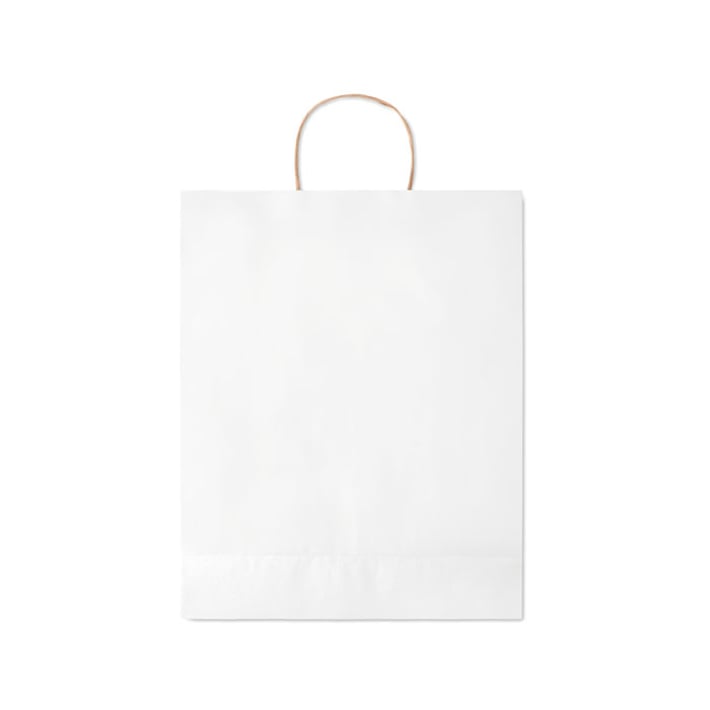 More Than Gifts Хартиена торбичка Paper Tone, размер L, 32 х 12 х 40 cm, бяла