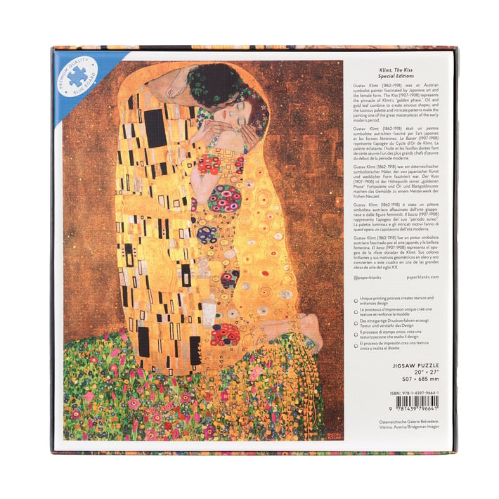 Paperblanks Пъзел Gustav Klimt The Kiss, 1000 части