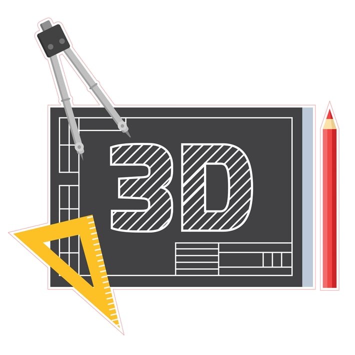 STEM Стикер, Дизайн и 3D прототипиране, комплект А5, 80 cm, стикер 8