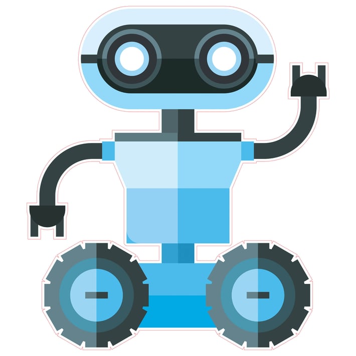 STEM Стикер, Роботика и кибер-физични системи, комплект I7, 80 cm, стикер 1