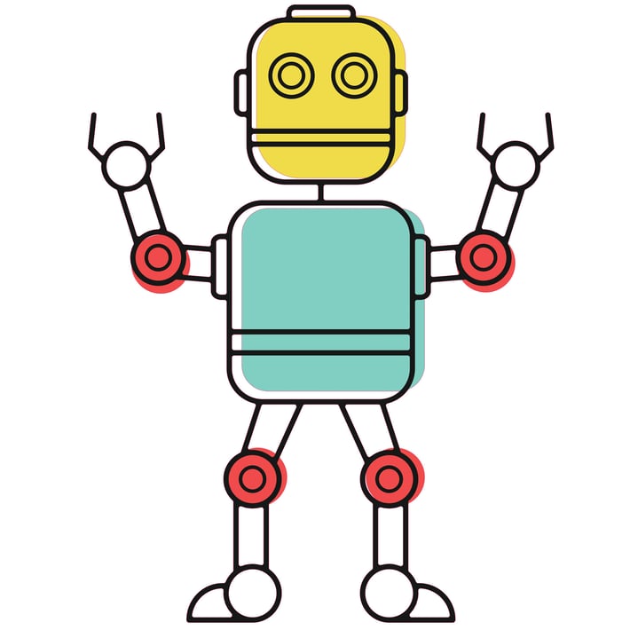 STEM Стикер, Роботика и кибер-физични системи, комплект I2, 100 cm, стикер 1