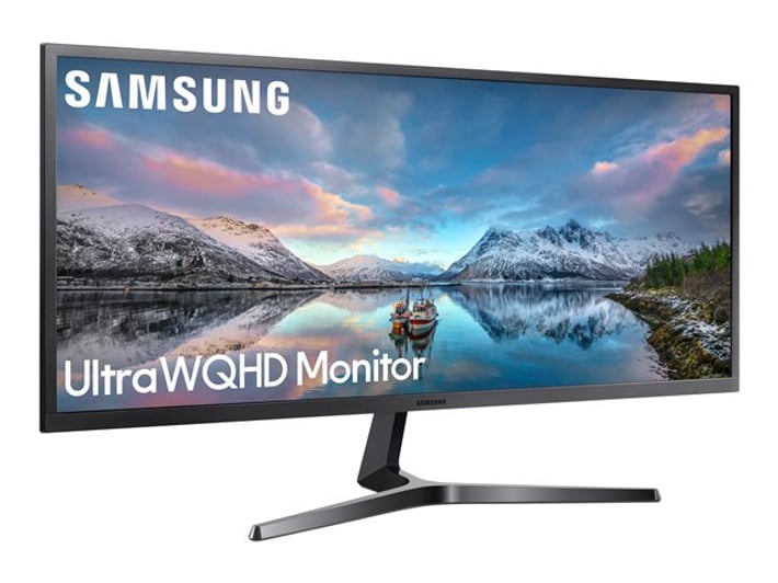 Samsung Монитор LS34J550WQRXEN, 34'', LED, 3440 x 1440, 300 cd/m2, 4 ms, HDMI, сиво-син