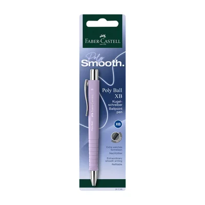 Faber-Castell Химикалка Poly Ball XB, цветове асорти, в блистер