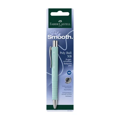 Faber-Castell Химикалка Poly Ball XB, цветове асорти, в блистер