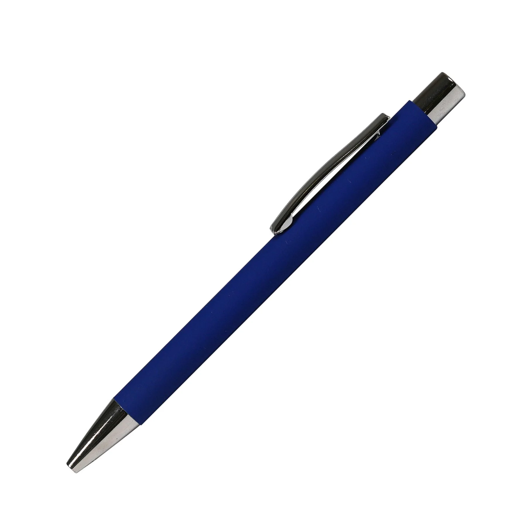 Office 1 Химикалка Draco Chrome, метална, тъмносиня