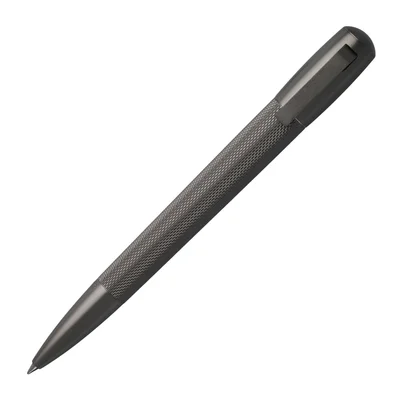 Hugo Boss Химикалка Pure Matte, в кутия, сребриста
