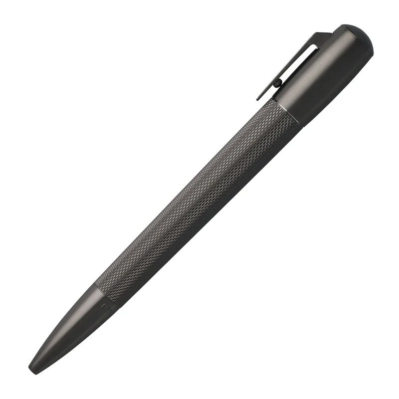 Hugo Boss Химикалка Pure Matte, в кутия, сребриста