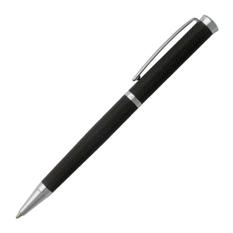 Hugo Boss Химикалка Sophisticated, в кутия, черна