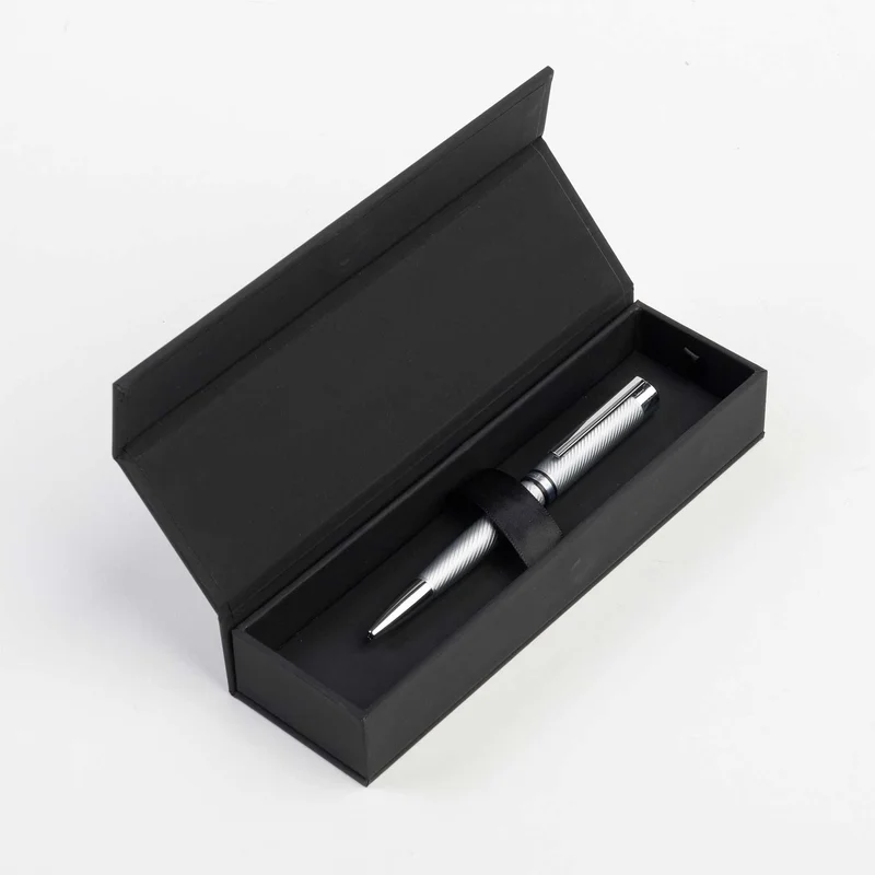 Hugo Boss Химикалка Filament, в кутия, сребриста