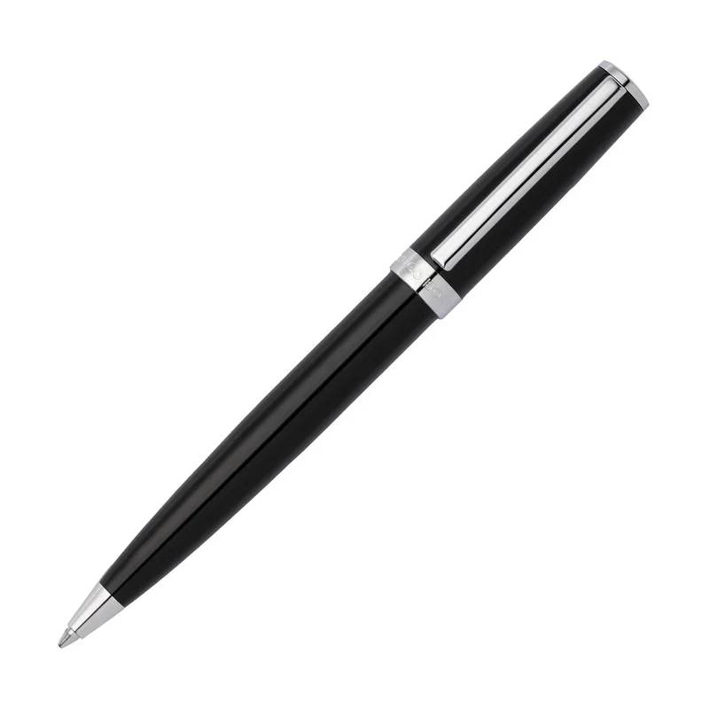 Hugo Boss Химикалка Gear Icon, в кутия, черна
