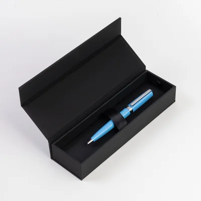 Hugo Boss Химикалка Gear Icon, в кутия, светлосиня
