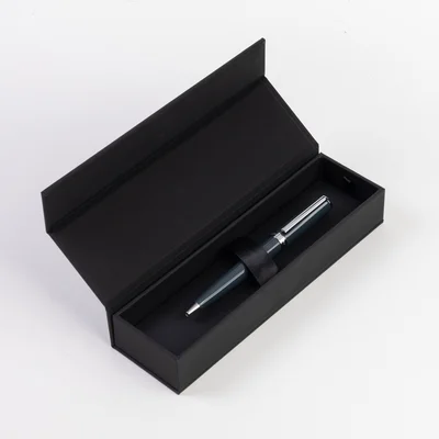 Hugo Boss Химикалка Gear Icon, в кутия, сива