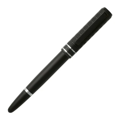 Hugo Boss Писалка Level Structure, в кутия, черна