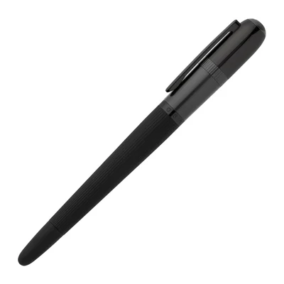 Hugo Boss Писалка Contour, в кутия, черна