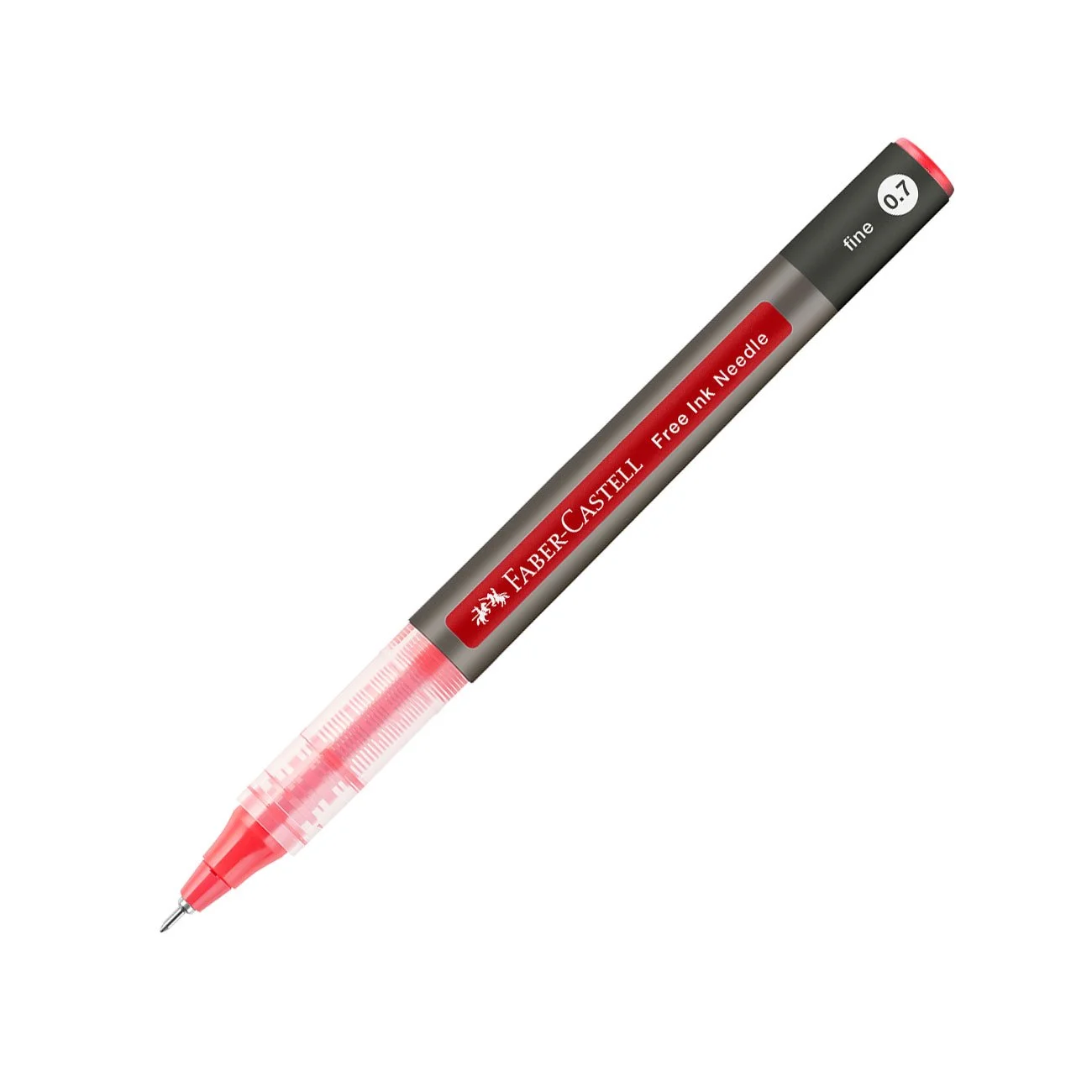 Faber-Castell Ролер Free Ink Needle, 0.7 mm, червен