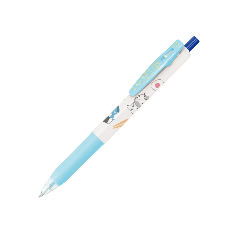 Zebra Гел ролер Sarasa Clip Kawaii, 0.7 mm, 5 броя, 4 цвята