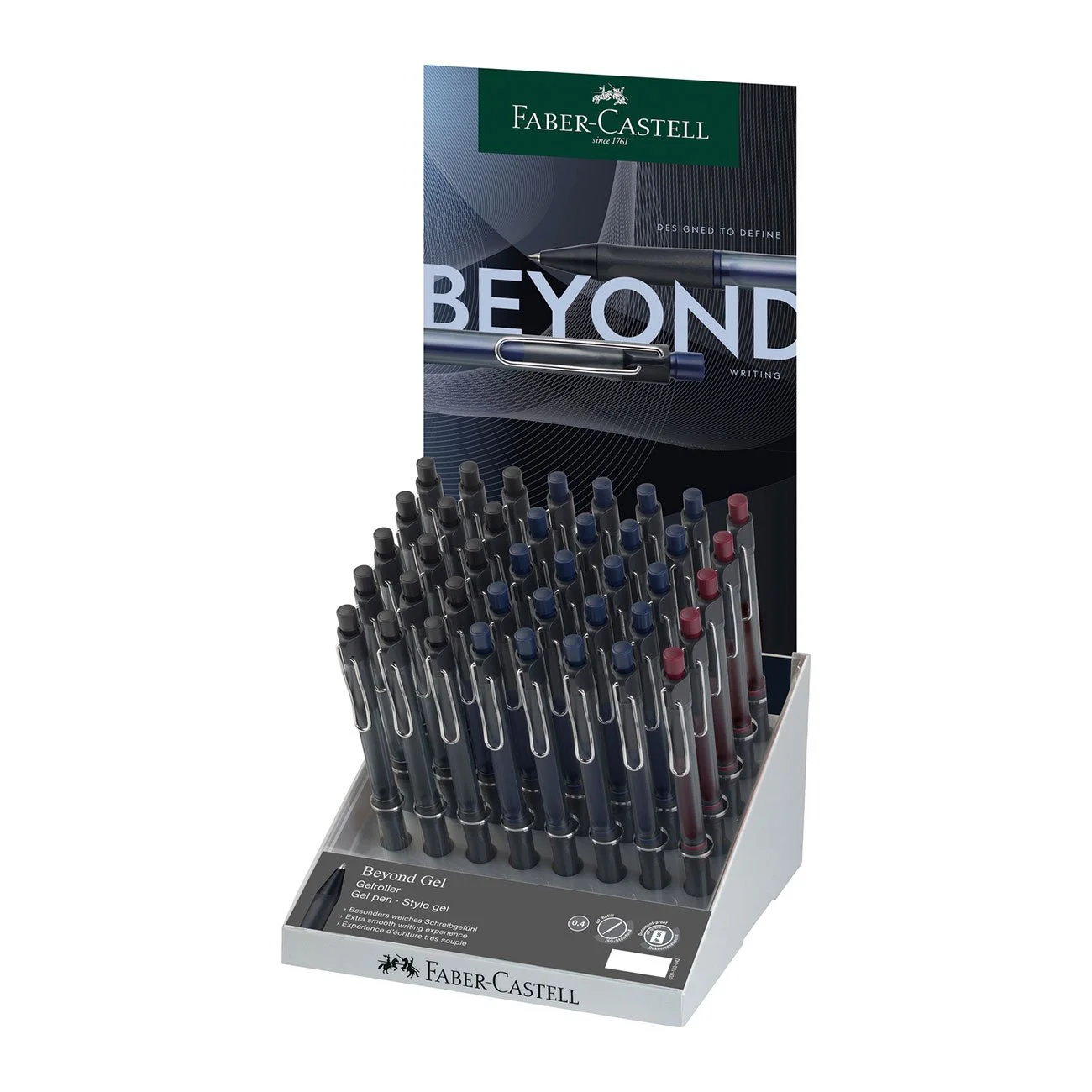 Faber-Castell Гел химикалка Beyond, 0.7 mm, асорти, 40 броя в дисплей