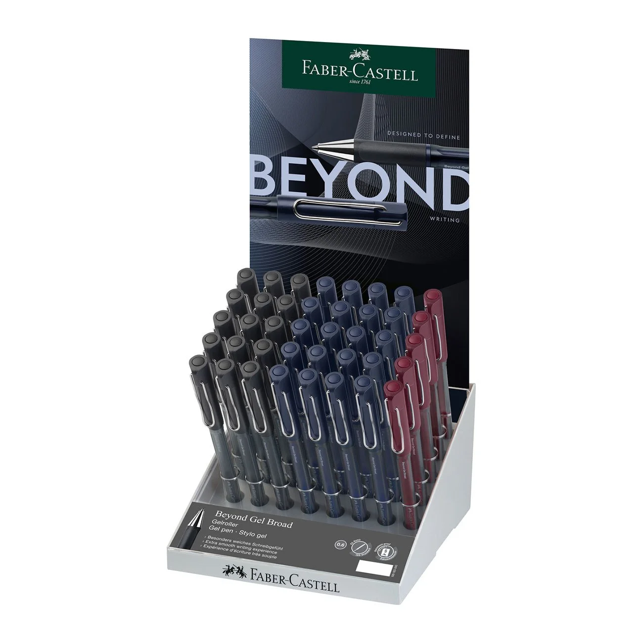 Faber-Castell Гел химикалка Beyond, 1.0 mm, асорти, 40 броя в дисплей