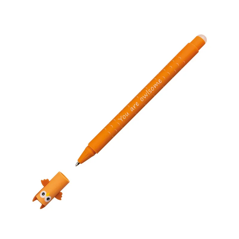 Eberhard Faber Гел ролер Owl, изтриваем, 0.7 mm, синьо мастило