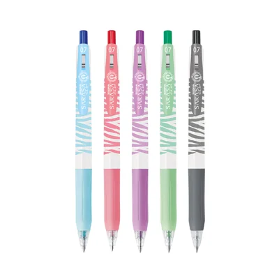 Zebra Гел ролер Pastel Stripes, 0.7 mm, лилав