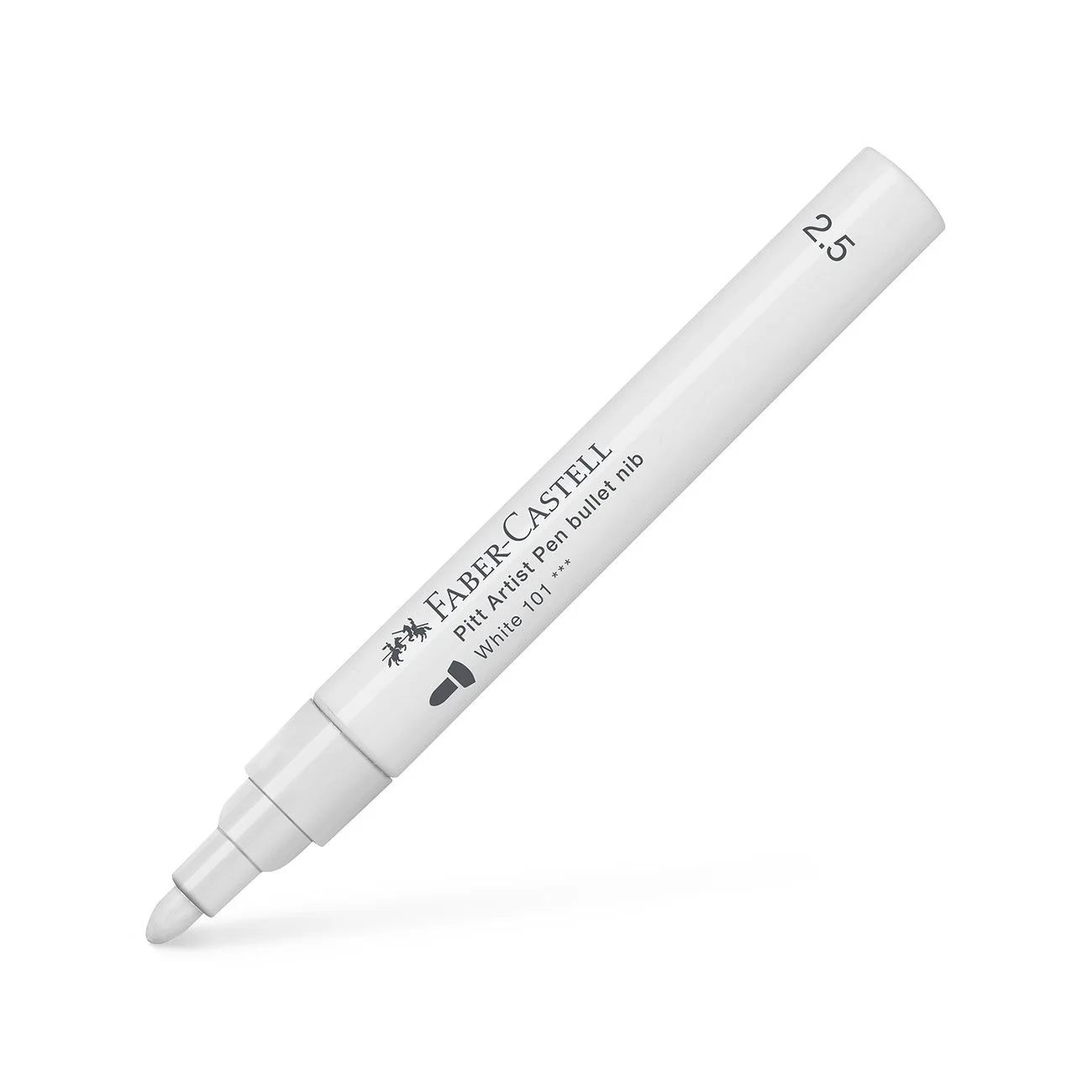 Faber-Castell Маркер Pitt Artist Pen, BB, № 101, бял